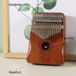 Kalimba 17 tonów, ciemne drewno
