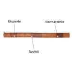 Kij deszczowy ułożony poziomo z uchwytem do zawieszenia