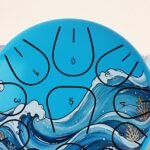 Bęben Języczkowy 11 Tonów - Niebieski Motyw Oceanu, 6 Cali