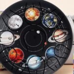 Bęben Językowy 11 Tonów - Czarny Motyw Kosmosu, 6 Cali