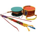 Damaru Instrument Perkusyjny w Kształcie Klepsydry