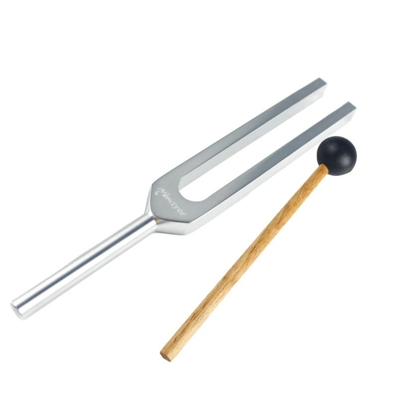 Kamerton 432 Hz z aluminium i gumowa pałeczka