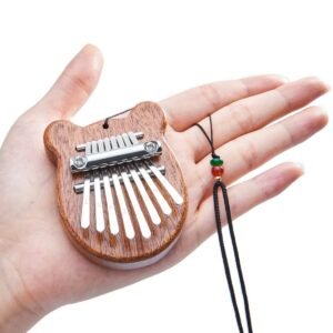 Mini kalimba 8 tonów w kształcie misia na dłoni