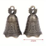 Dwa miniaturowe dzwonki chińskie, szerokość 2,5 cm