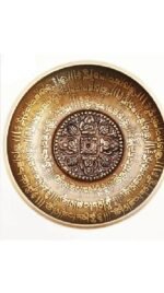 Nepalska misa śpiewająca 12 cm z grawerowaną mantrą