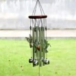 Piękny Dzwonek Wietrzny z Srebrnych Aluminium Rur Rezonansowych - instrument muzyczny